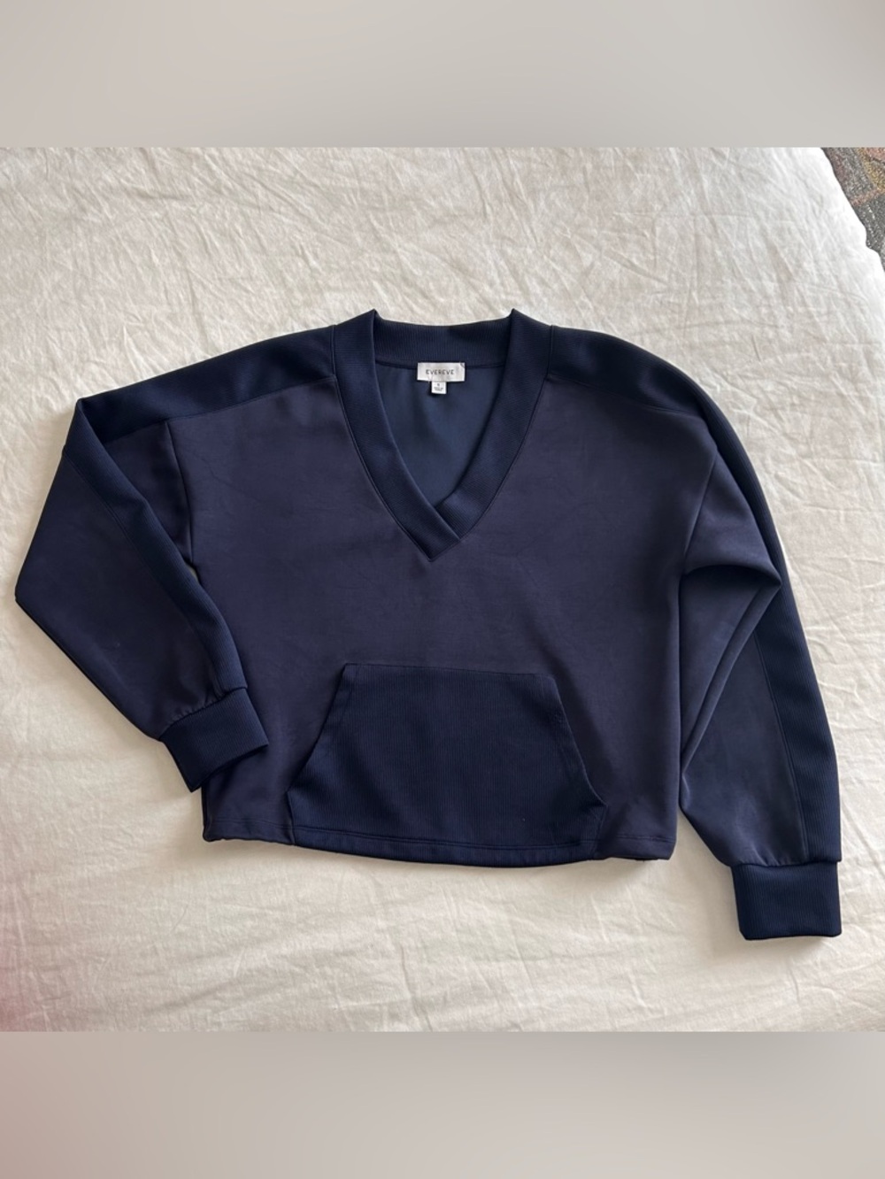 EVEREVE Maddox Sweatshirt in Navy ~ Size Small - Picture 5 of 7